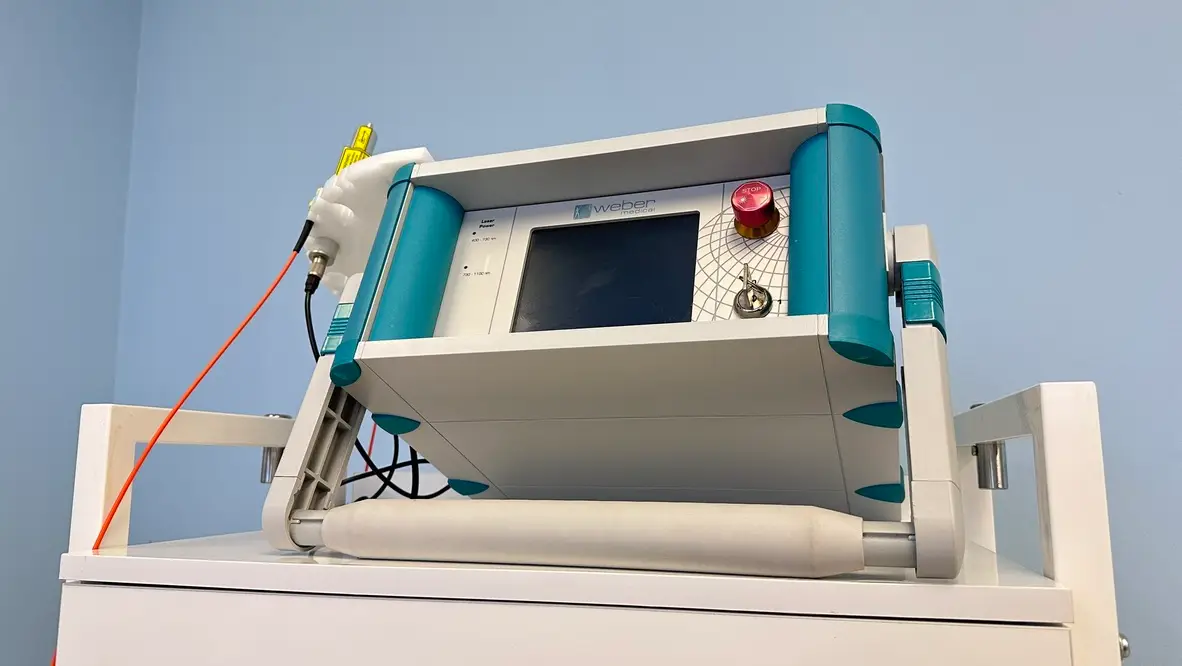 The Weberneedle Endo laser system used for light therapy at Bionuu Clinic in Denver